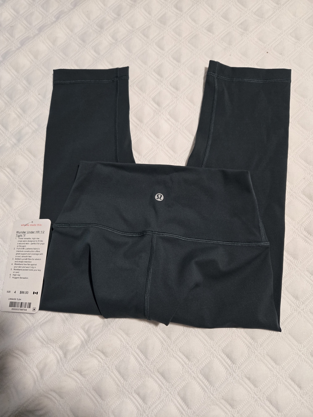 lululemon athletica Dark Gray/Black Leggings - Essential Active Bottoms